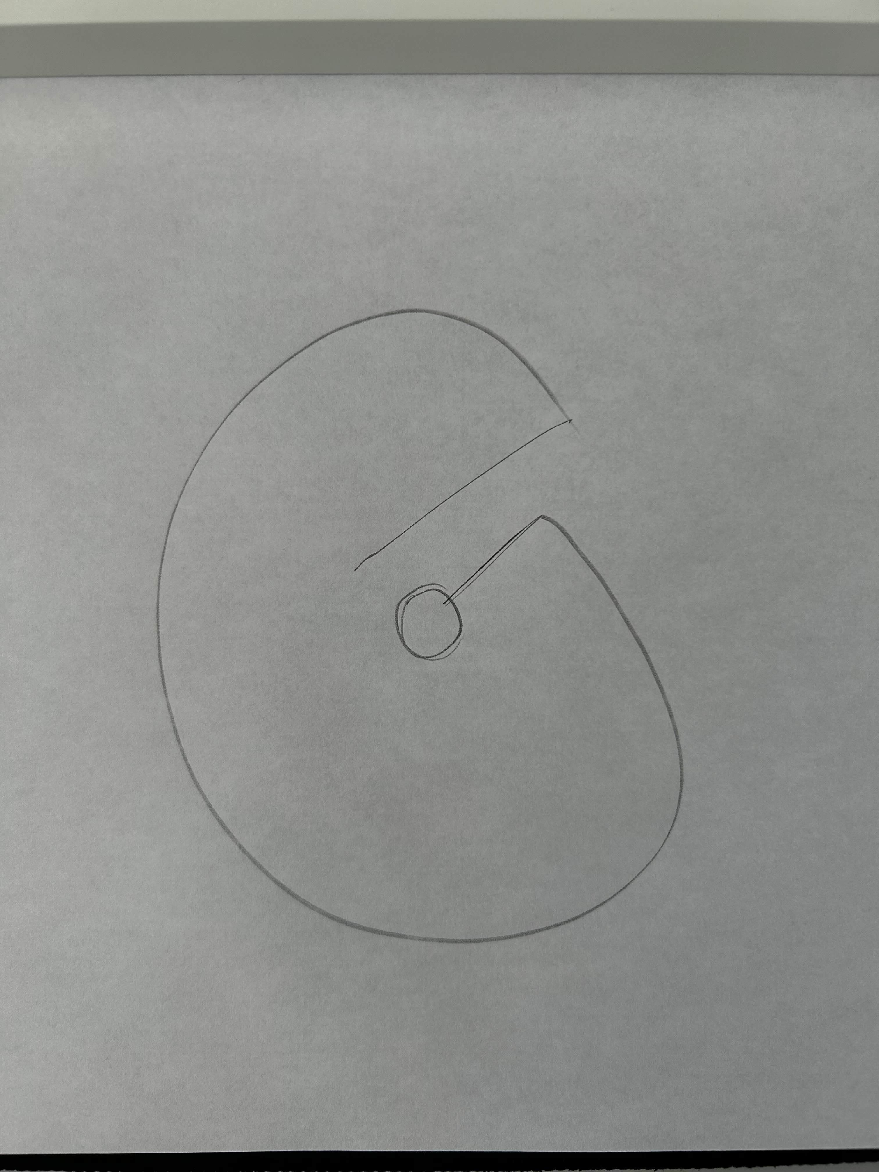 sketching out a shape to put the copper tape in