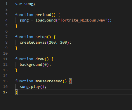 Code I wrote after watching the Coding Train's tutorials.