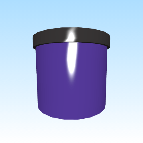 gif 3d model of purple candle
