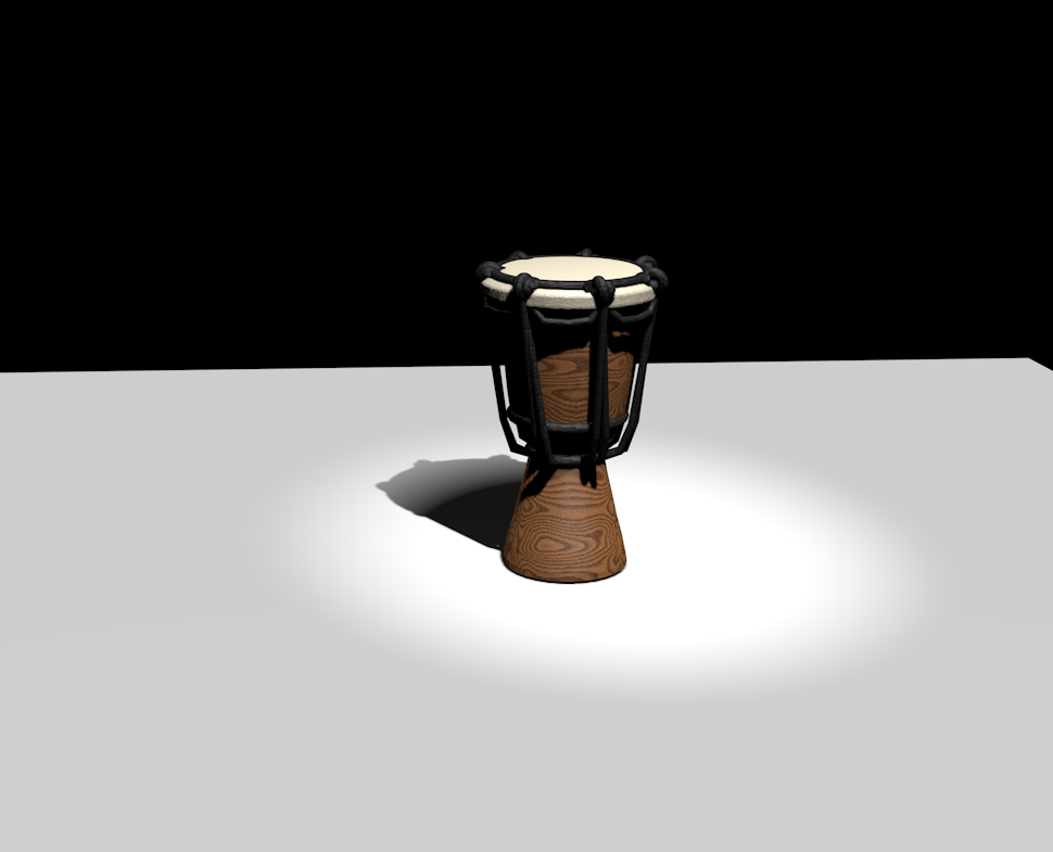 drum with hardlight, also has textures and materials added