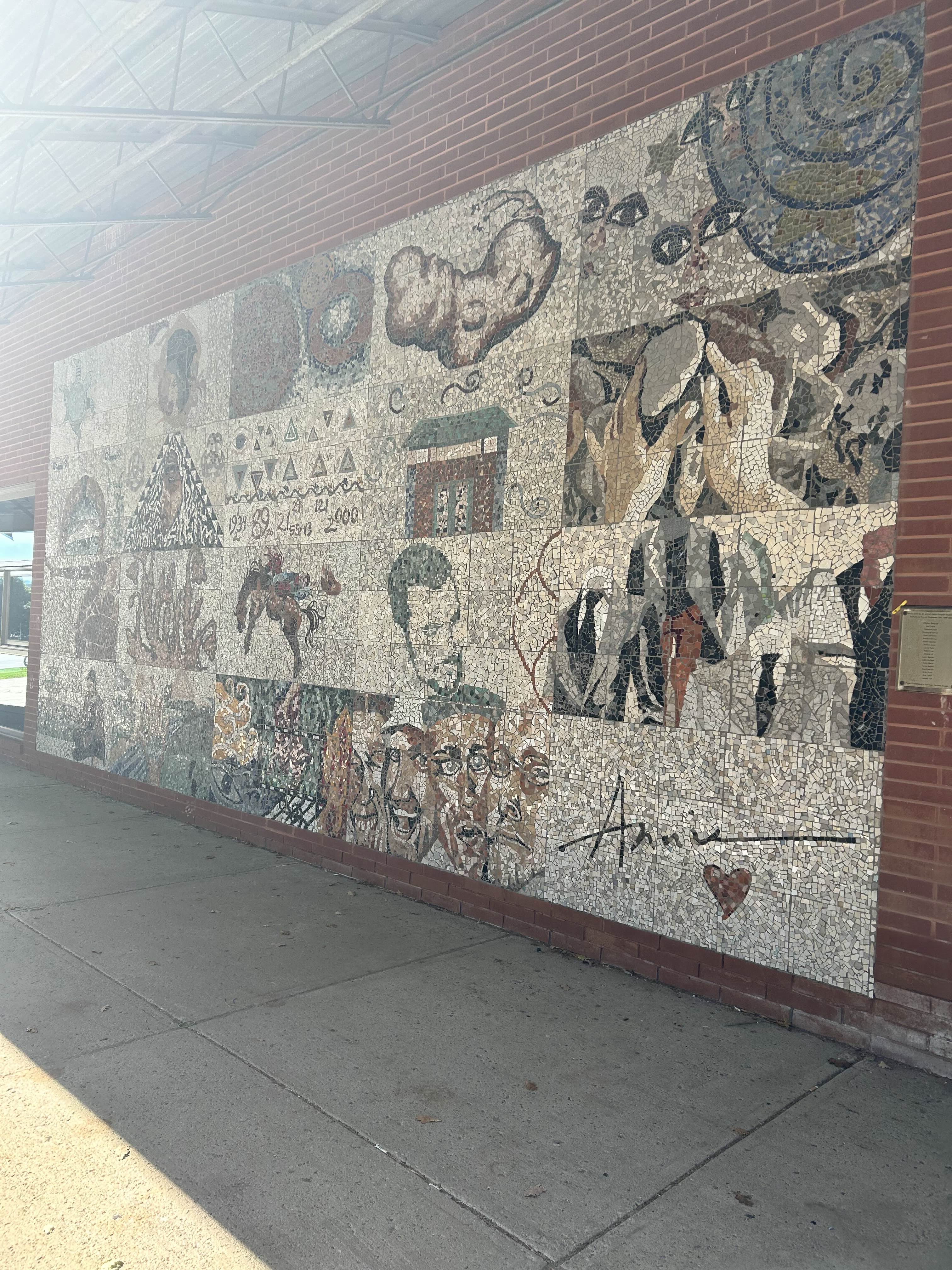 Wall outside the Annie Smith wing