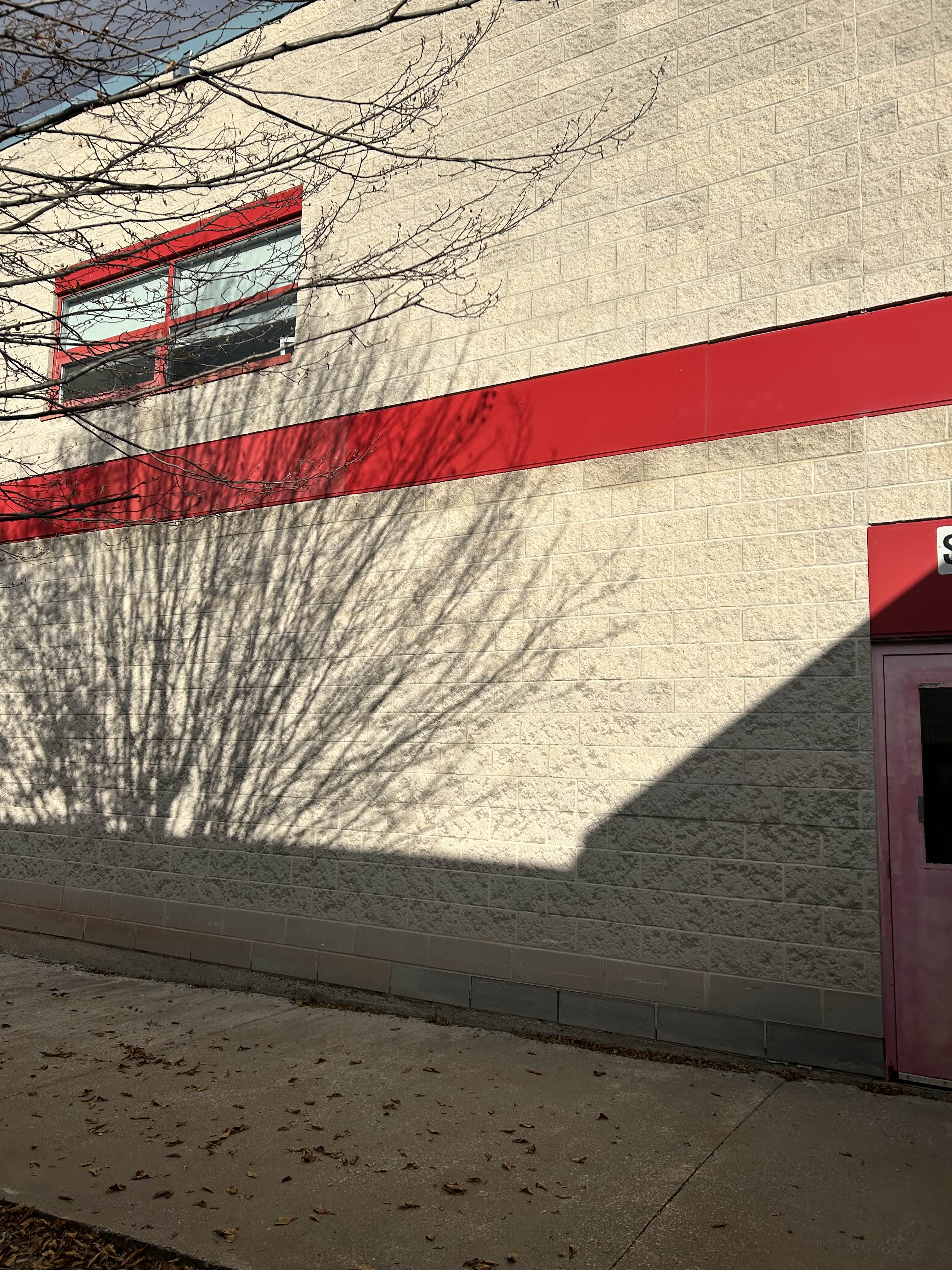 Wall outside SSU building
