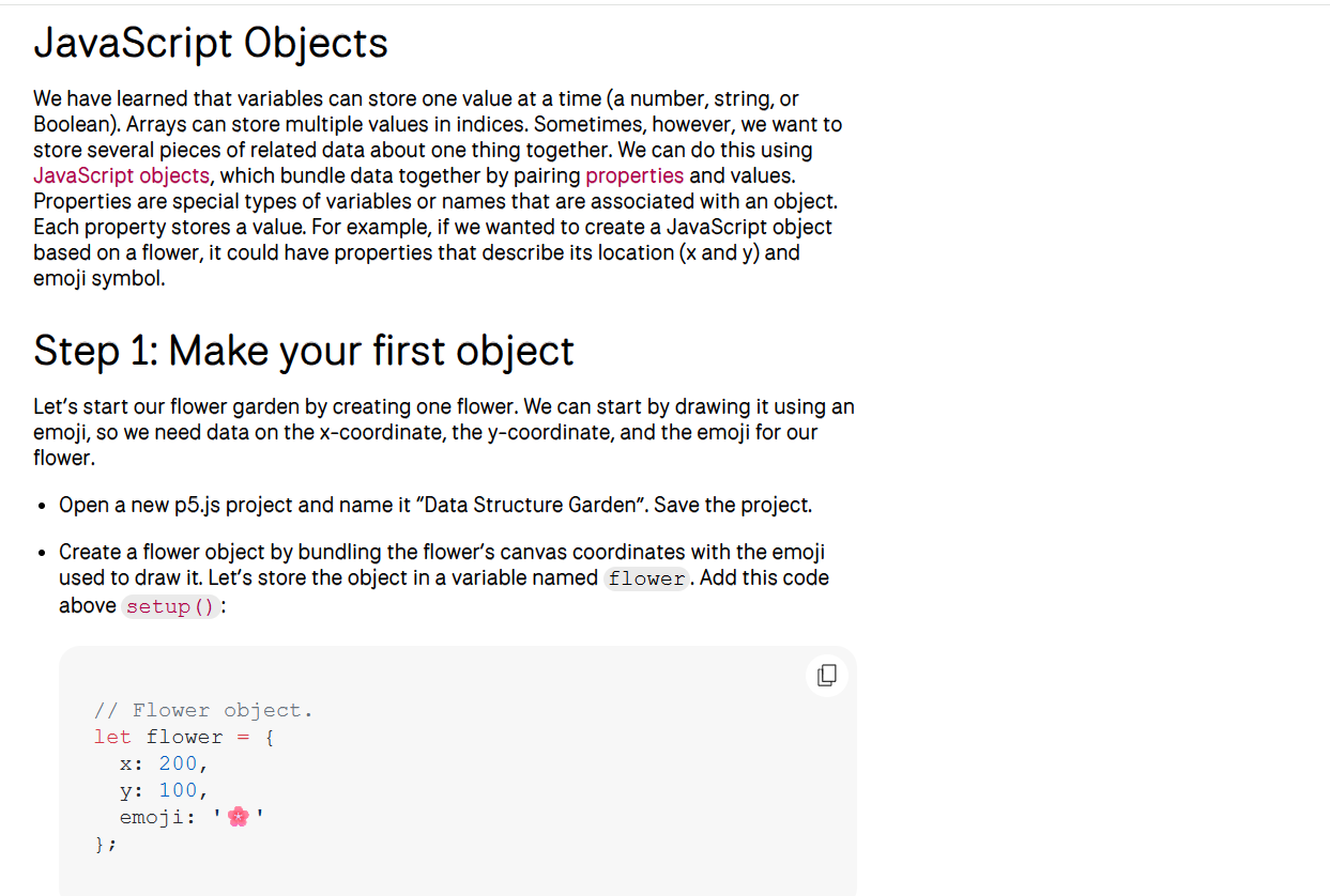 Read through some of p5's tutorials