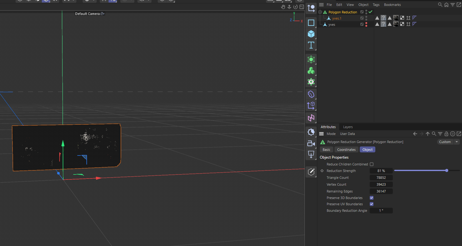 How it looks in c4d without editing